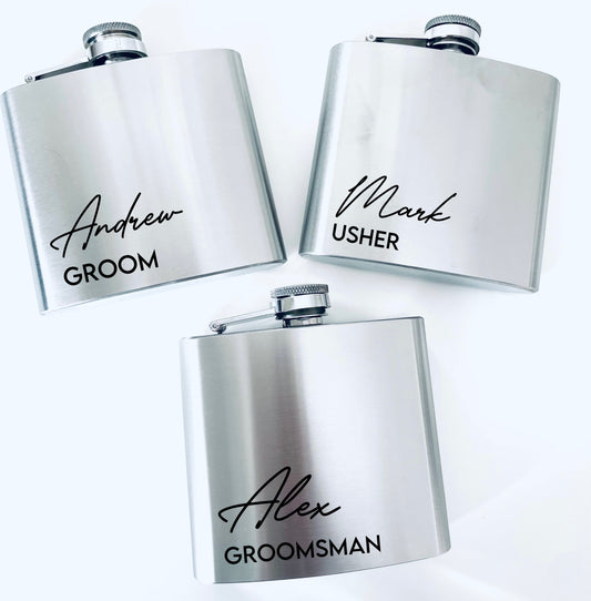 Wedding Party Hip Flask