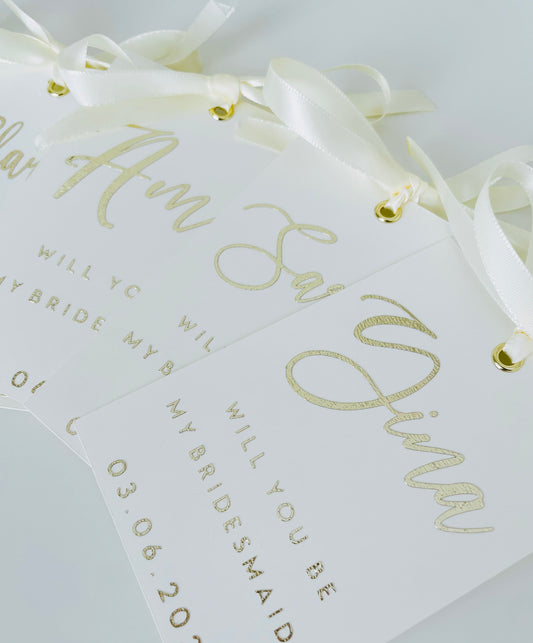 Wedding Party Proposal Cards