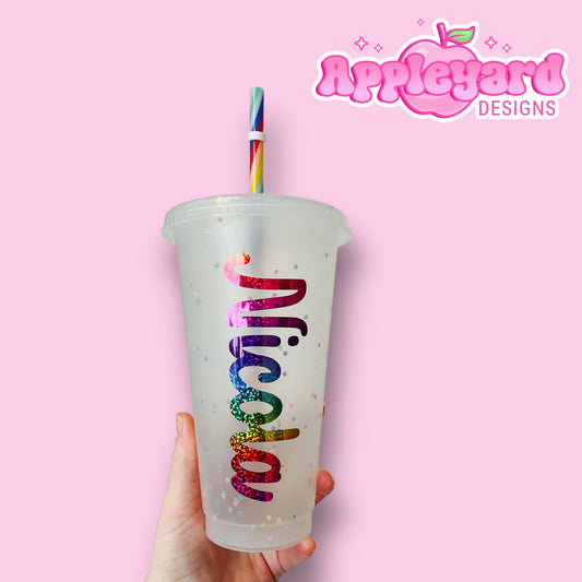 Rainbow Name | 24oz Cold Cup