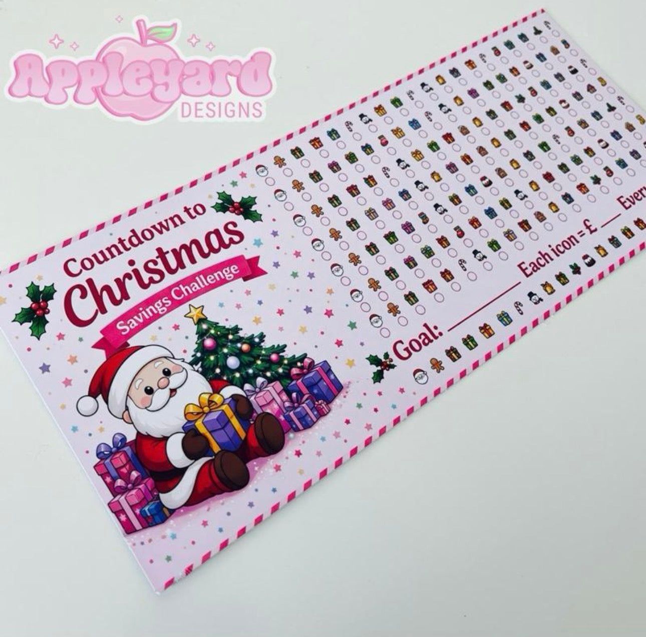 Countdown to Christmas Saving Tin Sticker