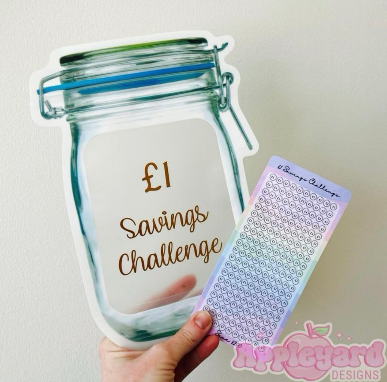£1 Savings Challenge & pouch