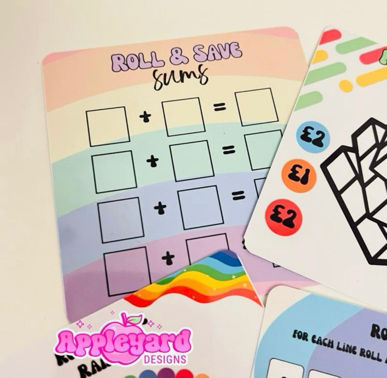 Roll & Save mini saving challenge bundle