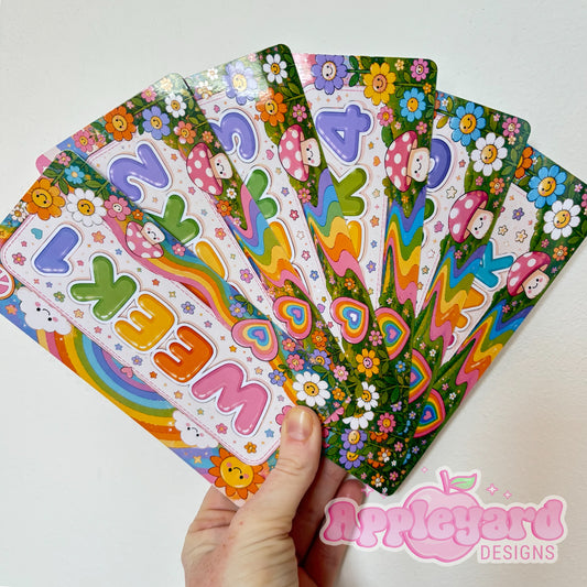 Retro Weekly budget inserts