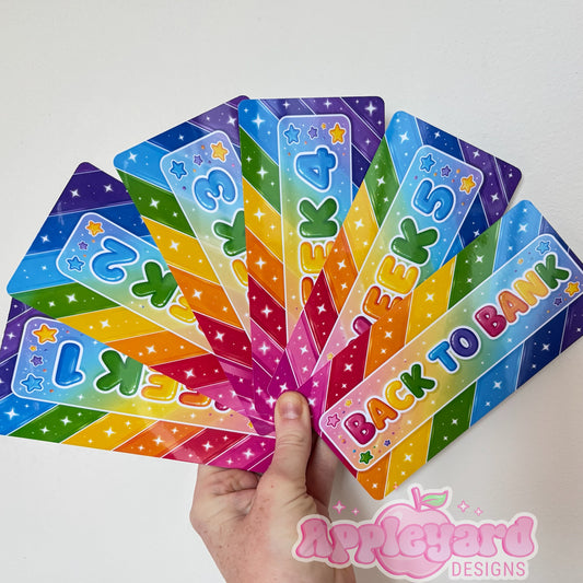 Rainbow Weekly budget inserts