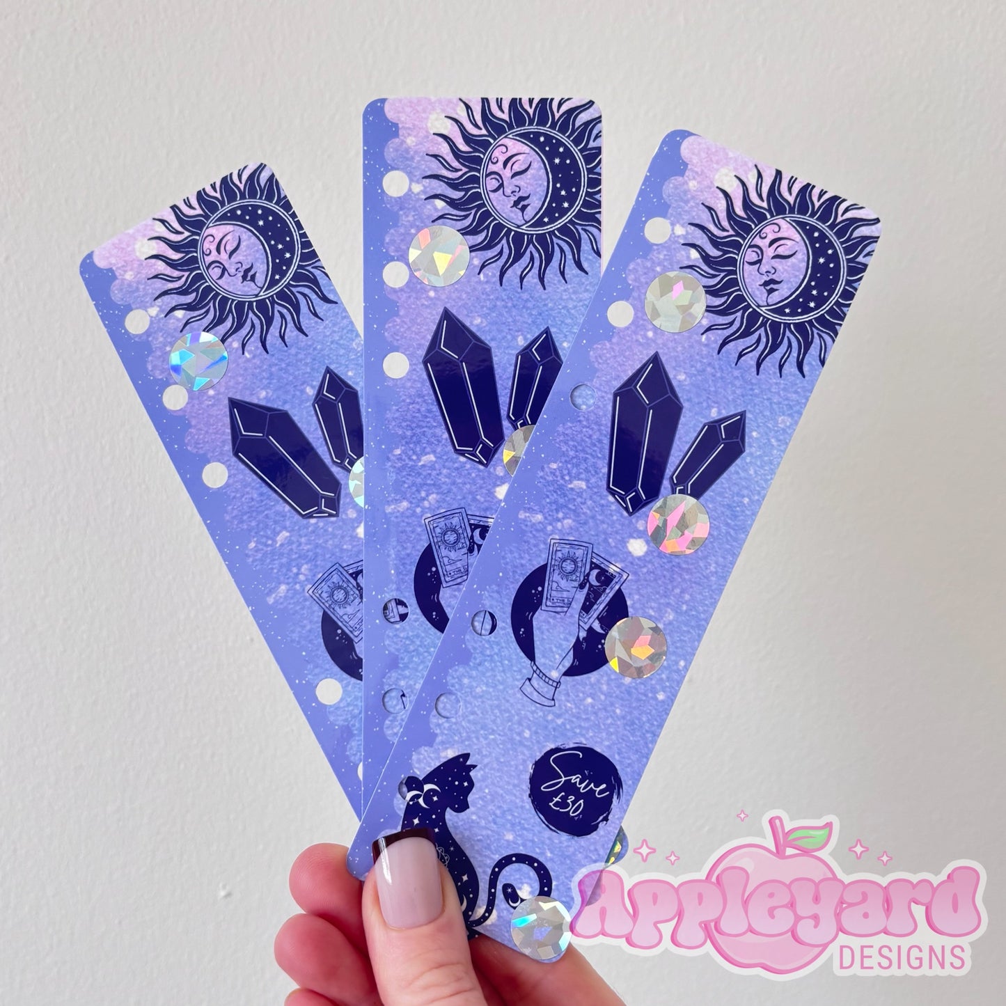 Celestial bookmark scratch off tracker