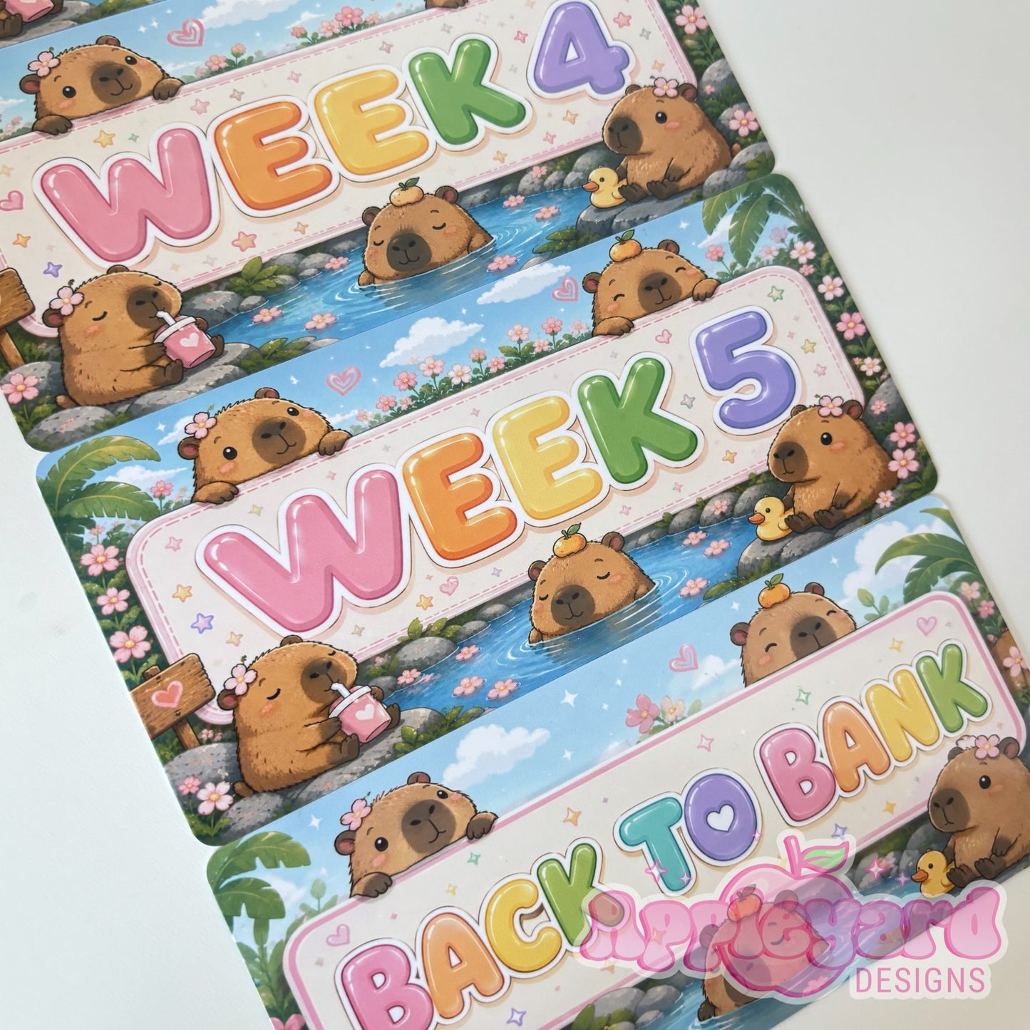 Capybara Weekly budget inserts