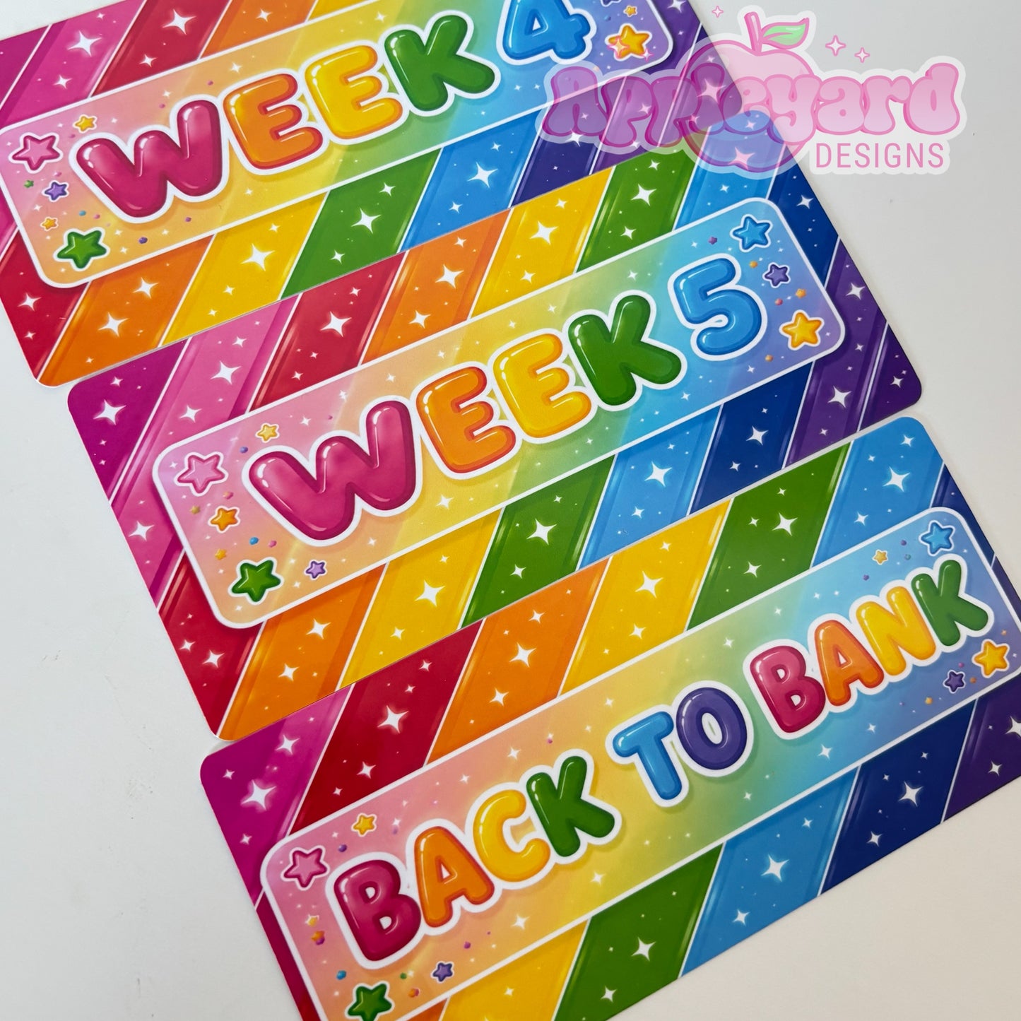 Rainbow Weekly budget inserts
