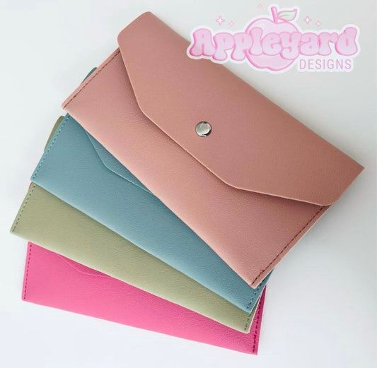 PU leather cash stuffing wallet