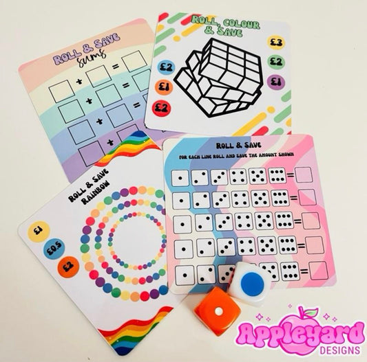 Roll & Save mini saving challenge bundle
