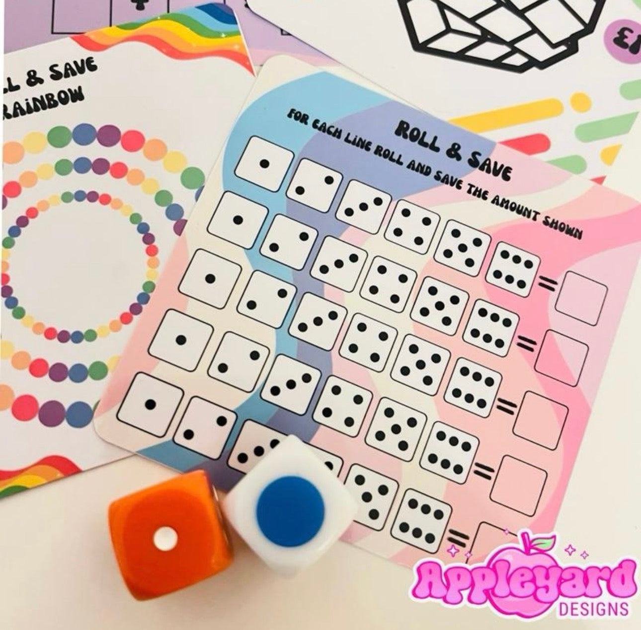 Roll & Save mini saving challenge bundle